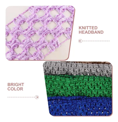 30 Pañuelos De Ganchillo Para Mujer, Diademas De Pelo Hippie 13.00×4.00×0.70cm