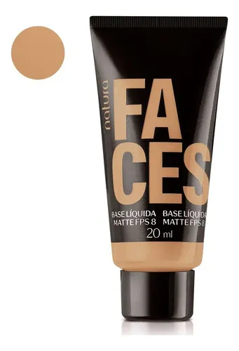 Base Líquida Matte Natura Faces FPS 8 Tono 21q