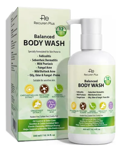 Gel Corporal Antifúngico Recuren Plus Herbal Floral 10 Oz