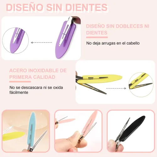 Horquillas De Cabello Sin Costuras, 30 Unidades, Varios Colo