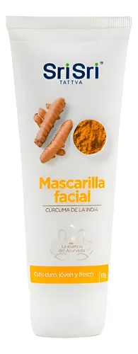 Mascarilla Facial Cúrcuma De La India Sri Sri Tattva X 100g