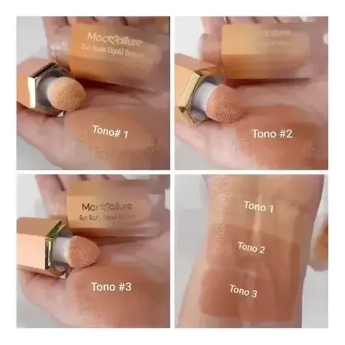 Corrector Y Contorno Mocallure Liquido Esponja Aplicador