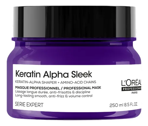 Loreal Máscara Keratin Alpha Sleek Anti Frizz 250ml