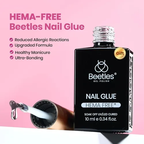 Gel Beetles Kit De Uñas Etch-x Almond Mediano 288pzas