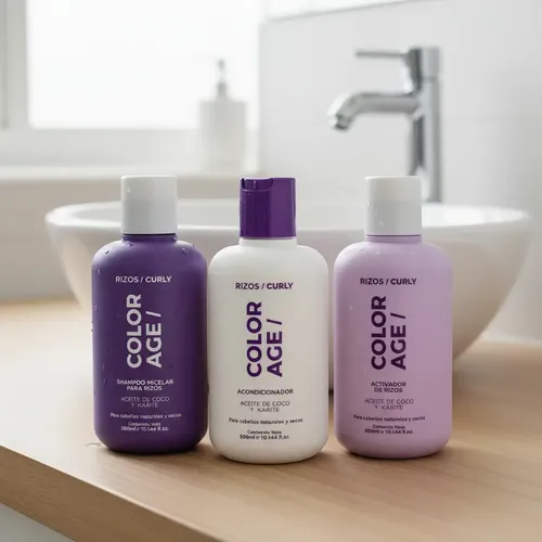 Shampoo + Acondicionador + Activador De Rulos Color Age