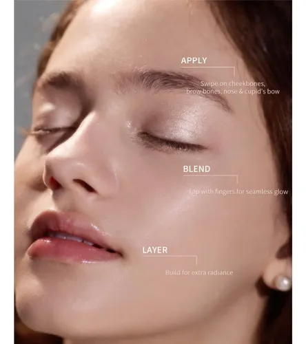 Iluminador En Barra Flower Knows Shell’s Jewel 2 En 1, Cremo
