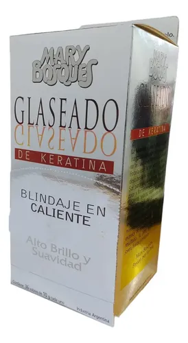 Tratamiento Capilar Glaseado De Keratina Mary Bosques Caja