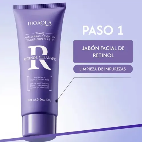 Jabón Facial Retinol Bioaqua Momento De Aplicación Día/noche Tipo De Piel Todo Tipo De Piel