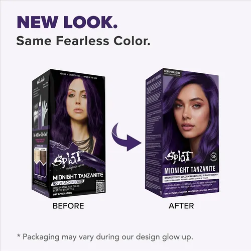 Kit De Tinte Para El Cabello Splat Midnight Tanzanite Semipe Sin Tono