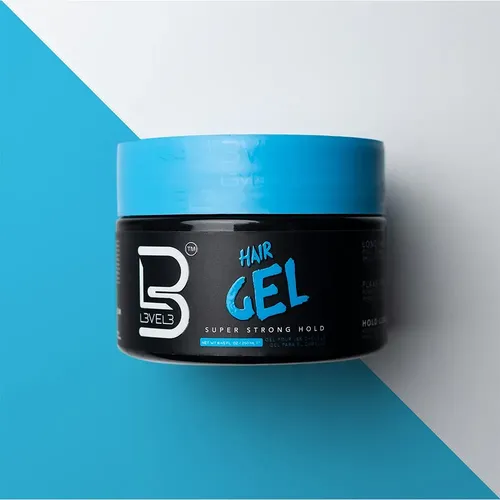 Hair Gel De Peinado Level 3 Barberia Profesional 250ml