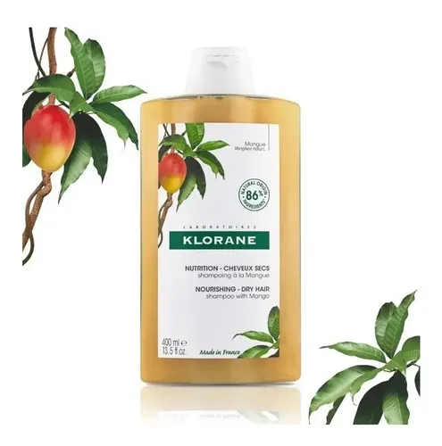 Shampoo Klorane Mango Nutricion X 400 Ml