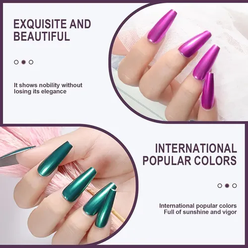 16 Polvo Cromado Para Uñas, Nail Art Glitter Con Efecto