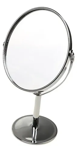 Espejo Redondo For Tocador De Mesa, 1 X 2 Aumentos