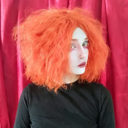 Peluca Naranja Para Disfraz De Cosplay De Alicia En El País