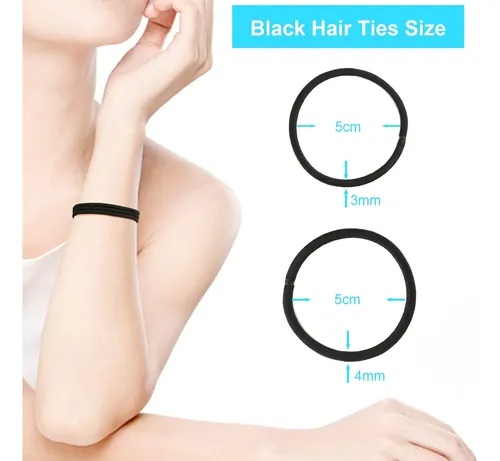 Cintas Para El Pelo Yxyl, 260 Unidades, Negras, Para Mujeres