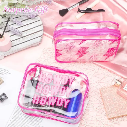Bolsas De Maquillaje Cunno Preppy Boho Smile Face Flamingo,