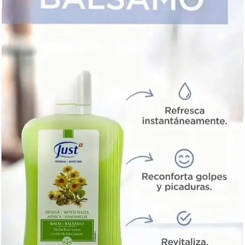Bálsamo Loción Corporal con Árnica y Hamamelis 290ml | JUST + Muestras de Regalo