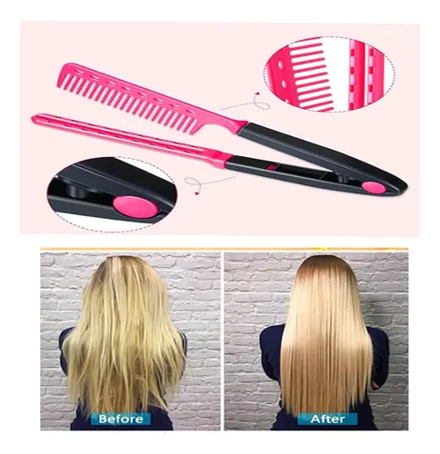 Set X2 Peines Doble Profesional Para Planchar Alisar Cabello