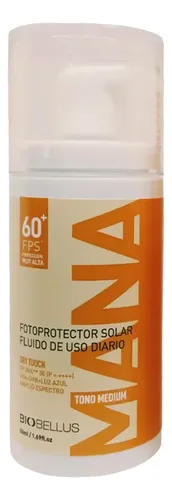Biobellus Protector Solar Facial Mana Tono Medium 50ml Cs