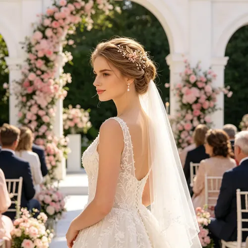1 Juego De Accesorios Para El Cabello Para Bodas: Peineta De