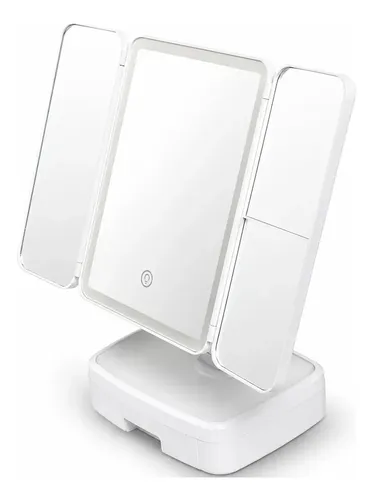 Espejo Inteligente C/luz Led Aumento 2x 3x 10x Base Y Cajon