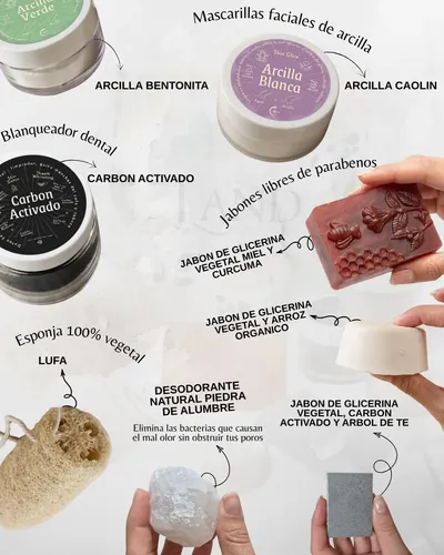 Kit Skincare Cosmética Natural Arcillas Jabones Spa Regalo