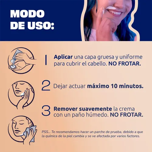 Nair Face Cream Crema Depilatoria Para Rostro Facial 57g