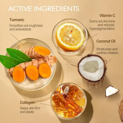 Exfoliante Corporal Mosrrou Turmeric Con Vitamina C, Colágen