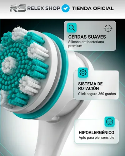 Cepillo Exfoliante Eléctrico Corporal Inalámbrico Spa