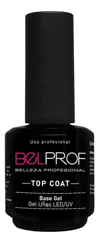 Belprof Base + Top Coat Esmalte Semipermanente Gel On Off Color 1 Base Y 1 Top