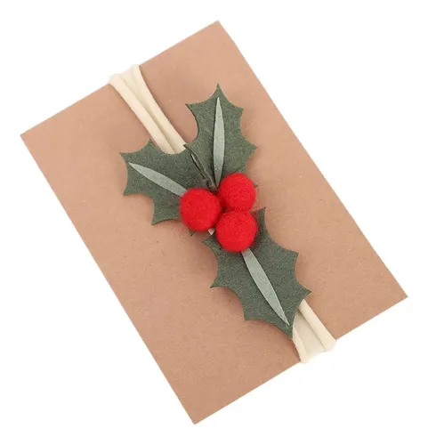 Diadema Con Acebo Navideño – Accesorios Para El Pelo…