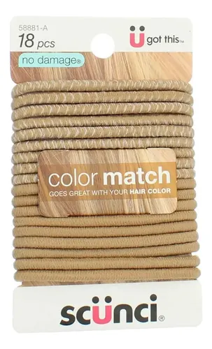 Scunci Beautiful Blends Hair Ties, 18 Unidades (paquete D…