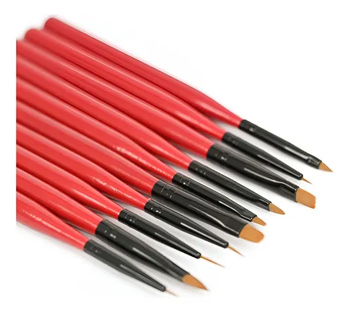 Set De 10 Pinceles Maquillaje
