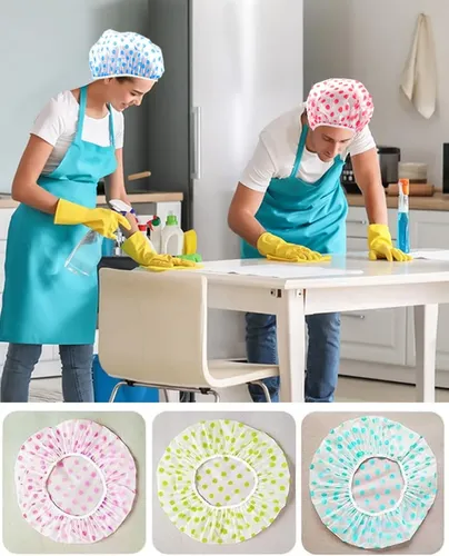 Pack12 Gorros Impermeables Para Baño Mujer Colores Surtidos A