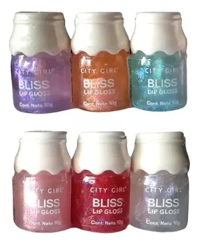 Gloss Labial Tornasolado Bliss Lip Gloss City Girl Hidrata