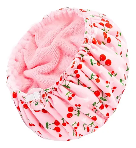 Gorro De Ducha Impermeable Para Mujer: Ajustable, Poliéster,