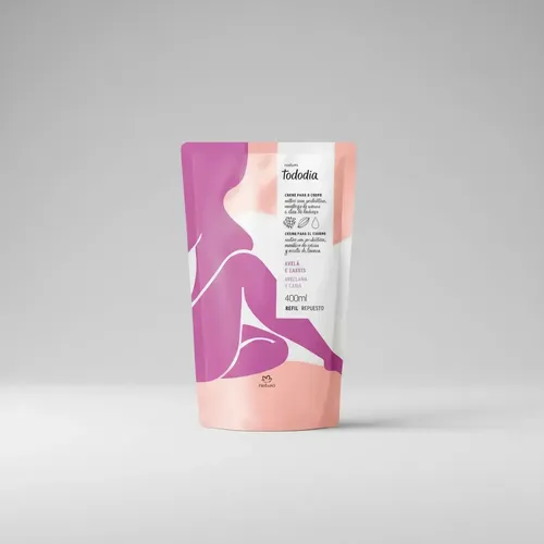Repuesto Crema Corporal Nutritiva Prebiótica Tododia Natura Avellana Y Casis