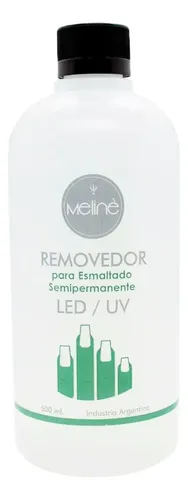 Removedor De Esmalte Semipermanentes Para Uñas Meline X500ml