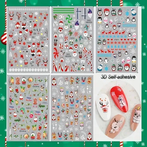 Pegatinas Autoadhesivas Para Uñas Con Bonitos Diseños De Pap F995