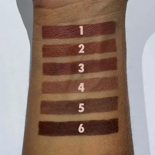 Lip Pencil Dapop Lapiz Delineador de Labios Cremoso Color Marron 4