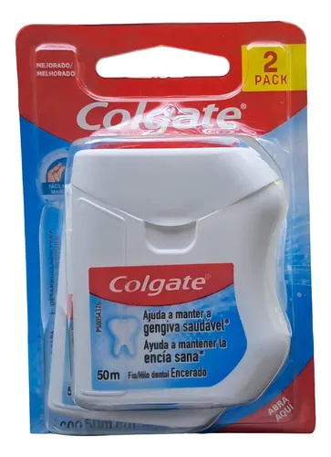 Hilo dental Colgate Hilo Dental Encerado 50 m 2 u