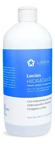 Locion Facial Tonica Hidratante Todo Tipo Piel 500ml Libra