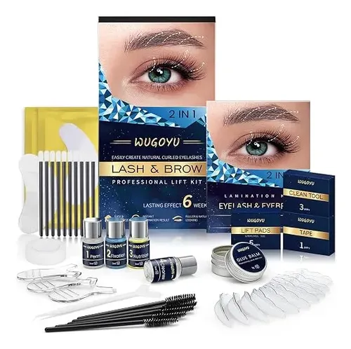 Kit Levantamiento Pestañas Laminado Cejas Wugoyu Rm3