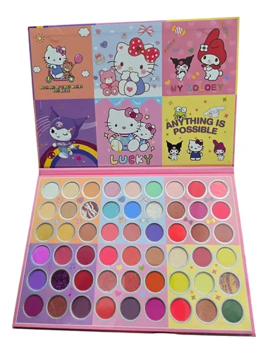 Paleta Sombras Maquillaje Kuromi Melody Hello Kitty