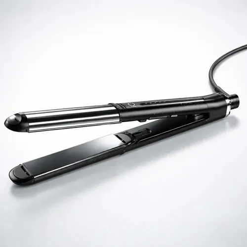 Plancha De Pelo Gama Iq-style Profesional Compacta Negro/pla