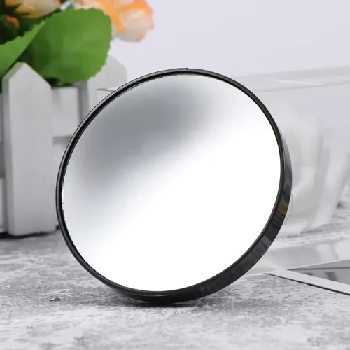 Espejo De Aumento 10x Con Ventosa Para Maquillaje Negro