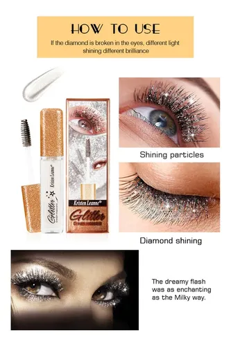 Máscara Con Purpurina De Diamante, Duradera, Impermeable, Ri Gold
