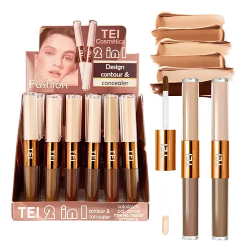 Corrector Y Contorno Liquido Duo 2 En 1 Tei Cosmetica Makeup