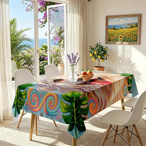 Colorida Pestaña Decorativa Para Comedor Con Forma De Perro,