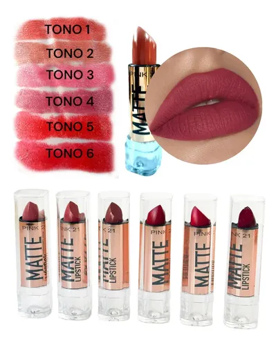 Labial Lipstick Matte En Barra Pink 21 Comic Original